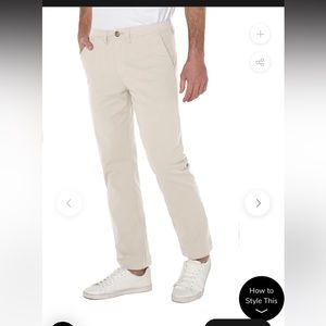 NWT Liverpool Chino Pant in Limestone 35x32